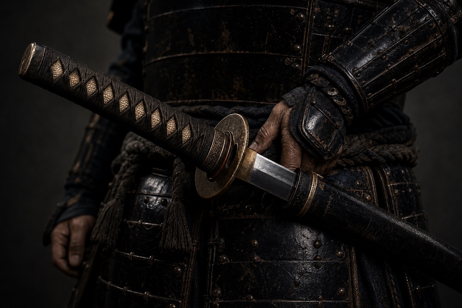 Yuto katana closeup